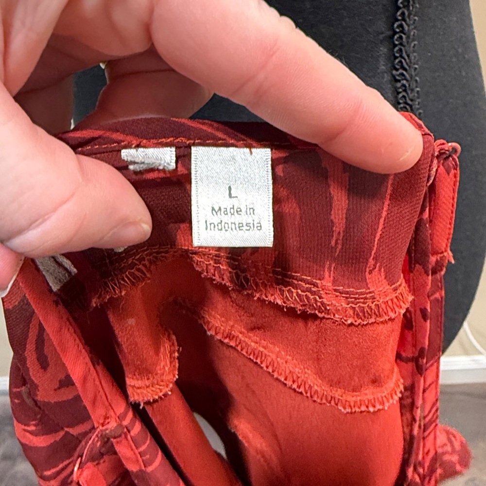 Red Ruffle Tank Top - Picture 8 of 8